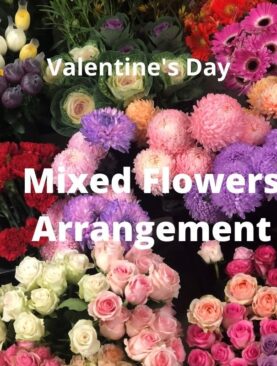 Mixed flowers arrangement
